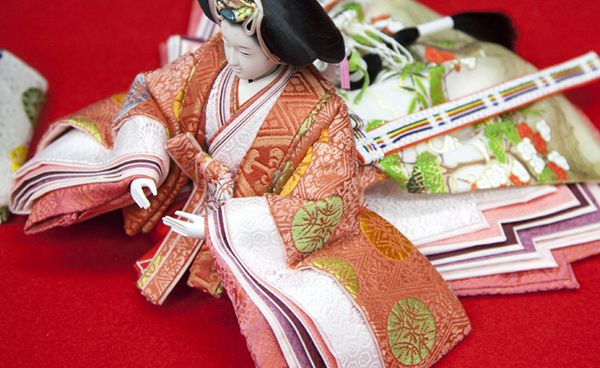 江戸衣裳着雛人形